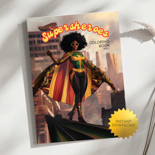 Supersheroes Coloring Book Vol.1 (Digital Instant Download)